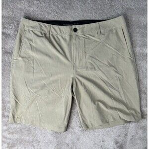 RSQ Hybrid Shorts Mens,Khaki Pockets Stretch Beach Land Mid Length Size 40